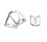 QASULER 4pcs Car Dashboard Air Conditioning Outlet Frame Cover Trim, for VOLVO, XC60 2009-2017 Stainless Steel Interior Auto Accessories Car Air Vent Decoration(4 pieces)
