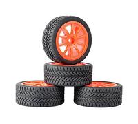 QASULER 4pcs Grip Tires Insert Sponge Wheel, for HSP Racing, 1/10 1:10 On-Road Car RC 910-6085 Rc Car Tyres(910R-6085)