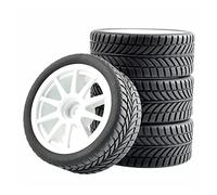 QASULER 4pcs Grip Tires Insert Sponge Wheel, for HSP Racing, 1/10 1:10 On-Road Car RC 910-6085 Rc Car Tyres(910W-6085)