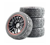 QASULER 4PCS Grip Tires Wheel Insert Sponge, for HSP, for HPI, 1/10 1:10 Touring Car RC 9068-6095 Rc Racing Wheel Set