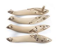 QASULER 4pcs/Set Car Innerior Door Panel Handle Pull Trim Cover Front Left, for, 3 Series F30 F80 F35 2012 2013 2014 2015 2016 2017 Exterior Door Handle Trim(Black Beige)