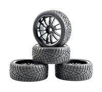 QASULER 4PCS Speed Tires Insert Sponge Wheel, for HSP, 1/10 1:10 Touring Car RC 6031-8001 Rc Racing Wheel Set(6031H-8001)