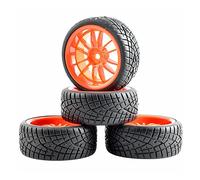 QASULER 4PCS Speed Tires Insert Sponge Wheel, for HSP, 1/10 1:10 Touring Car RC 6031-8001 Rc Racing Wheel Set(6031R-8001)