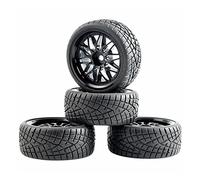 QASULER 4pcs Speed Tires Insert Sponge Wheel, for HSP, 1/10 1:10 Touring Car RC Rim05-8001 Rc Car Tyres(Rim05H-8001)