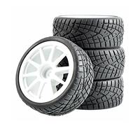 QASULER 4pcs Speed Tires Insert Sponge Wheel, for HSP, for HPI, 1:10 Touring Car RC 910-8001 Rc Car Tyres(910W-8001)