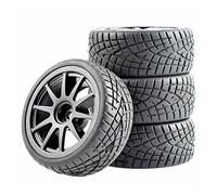 QASULER 4pcs Speed Tires Insert Sponge Wheel, for HSP, for HPI, 1:10 Touring Car RC 910-8001 Rc Car Tyres(910B-8001)