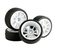 QASULER 4pcs Speed Tires Wheel Insert Sponge, for HSP, for HPI, 1/10 1:10 Touring Car RC 910-6091 Rc Car Tyres(910W-6091)