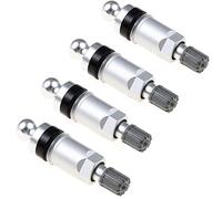 QASULER 4pcs TPMS Tire Valve General Iron Steel Mate Tubeless Pressure Sensor Repair Kit Tyre Pressure Sensor