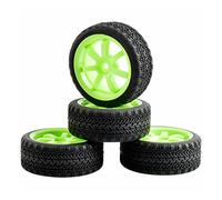 QASULER 4Pcs Wheel Tires, for HSP, for HPI, 1/10 1:10 On-Road Car RC 9005-8006 Insert Sponge Rc Racing Wheel Set(9005G-8006)