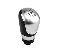 QASULER 5 6 Speed MT Gear Shift Knob Shifter Lever Gaiter Boot Cover, for Ford, for Focus, 2, for Mondeo, MK2 2004-2011 Gear Shift Knob(Silver 6 Speed B)