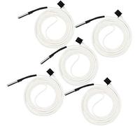 QASULER 5 PCS NTC 3950 100K Thermistor Sensor High Temperature +300 Degrees 2 Pins, for Reprap 3D Printer MK3 Extruder Heater Block Printer Thermal Probe