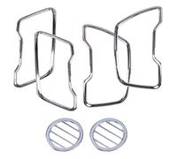 QASULER 6pcs Chrome Car Interior Air Conditioning Vent Trim Air Outlet Cover, for Kia, Sportage R 2011 2012 2013 2014 2015 2 BTN Only Car Air Vent Decoration