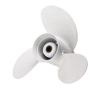 QASULER 8 1/2 X 7 1/2 Boat Propeller, for Yamaha, Outboard Engine 6-8HP 6G1-45943-00-EL Aluminum Alloy White Marine Propeller 3 Blade Boat Engine Propeller