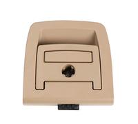 QASULER ABS Car Trunk Tail Cover Bottom Plate Mat Floor Carpet Handle Auto Accessories, for BMW, for E70 X5 E71 X6 2006-2013 51476958161 Carbon Fibre Door Handle Cover(Beige with Lock Hole)