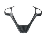 QASULER ABS Chrome Carbon Fiber Steering Wheel Cover Sequin Trim Sticker, For Ford, For New Fiesta MK7 2009-2017, For Ecosport 2012-2017, ABS Chrome Steering Wheel Sticker(C Type Carbon Fiber)
