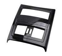 QASULER Black Car Armrest Rear Air Outlet Vent Frame Anti-Kick Trim, for 3 Series E90 E92 E93 2005-2009 2010 2011 2012 Car Air Vent Decoration