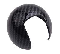 QASULER Black Carbon Fiber Style Interior Gear Shift Knob Head Cover Cap Trim, for, A3 S3 8V 2012 2013 2014 2015 2016 2017 2018 Car Air Vent Trim