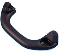 QASULER Black Front Rear Car Roof Handrail Inner Ceiling Pull Handles Fitt, for VW, for Polo, 6R 9N 2011-2018 6R0857607B 6R0857607C(6R0857607C Rear) Car Grab Handle(Black 6r0857607b Front)