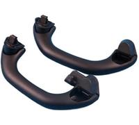 QASULER Black Front Rear Car Roof Handrail Inner Ceiling Pull Handles Fitt, for VW, for Polo, 6R 9N 2011-2018 6R0857607B 6R0857607C(6R0857607C Rear) Car Grab Handle(Black Front and Rear)
