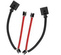 QASULER Brake Pad Wear Sensor 7L0907637C, for Porsche, for CAYENNE, Car Brake System Alarm Wire Line 2Pcs/set Rear Brake Pad Wear Sensor Brake Pad Wear Sensor