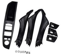 QASULER Car 7PCS Interior Door Handle Inner Panel Pull Trim Cover Armrest for 5 Series F10 F11 520 525 Left Hand Drive 51417225873 Exterior Door Handle Trim(Carbon Fiber Pattern)