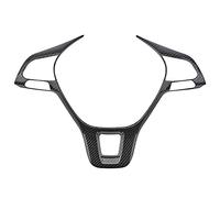 QASULER Car Accessories Auto Steering Wheel Panel Protection Cover Sequin Trim Sticker, for VW, for Touran, 2017-2020 Steering Wheel Sticker(Carbon Fiber Black)