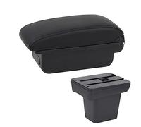 QASULER Car Accessories, for Land, for Rover, for Frelender 2 Car Armrest Box Interior Parts Centre Console Storage Box With USB Car Armrest Box(BLACK A2 Black Line No Usb)