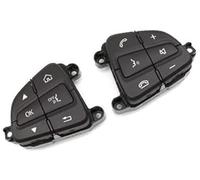 QASULER Car Cruise Control Button, for C GLC Class W205 W253 0999050200 Car Multi-Function Steering Wheel Control Switch Button Assembly 0999050300 Steering Wheel Switch Kit(BLACK 2)