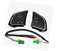 QASULER Car Cruise Control Button, for Fiat, for Fullback 2016 2017 Car Steering Wheel Audio Control Button Cruise Control Buttons Remote Control Volume Button Steering Wheel Switch Kit(BLACK Set)
