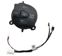 QASULER Car Cruise Control Button, for Fiesta, MK7, for Ecosport, 2013 Car Multifunction Steering Wheel Cruise Control Switch Button Blue Light With Cable Steering Wheel Switch Kit