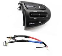 QASULER Car Cruise Control Button, for Kia, for K5, for Optima 2014 2015 Car Steering Wheel Cruise Volume Control Button Switch Multifunction Audio Control Switch Steering Wheel Switch Kit(BLACK Right