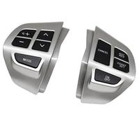 QASULER Car Cruise Control Button, for Mitsubishi, for LANCER, for OUTLANDER, for ASX 2007-2012 Car Multifunction Steering Wheel Button Cruise Control Switch Steering Wheel Switch Kit(BLACK 10)