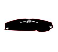 QASULER Car Dashboard Mat Cover Pad Dashmat Dash Sun Shade Instrument Carpet, for Land Rover, Discovery 3, for, Sport Discovery 4 Dashboard Cover(Black(Red Edge))