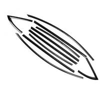 QASULER Car Door Edge Protector ABS Matte Black 10pcs Car Exterior Window Molding Strip Sill Side Cover Trim, for Tesla, for Model 3 2017-2023 car door edge protector(BLACK ABS Glossy black)