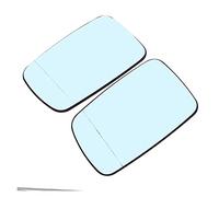 QASULER Car Exterior Rear View Mirror Glass Side Accessories With Heated, for BMW, 7-Series E65 Long-wheelbase Sedan 2001-2008 Yard Machinery Fuel Cover(1 Pair)