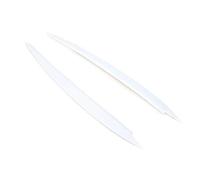 QASULER Car Headlight Eyebrow Eyelid Cover Trim ABS Carbon Fiber Eye catching, for, for VW, for, for Golf, 7 VII GTI GTD R MK7 2013-2017 Automotive Headlight Eyebrows(White)