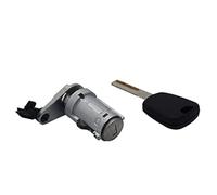 QASULER Car Ignition Lock Cylinder, Left Door Lock Barrel with ONE Key with Groove, for Peugeot, 307 Anti-Theft Ignition Lock