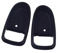 QASULER Car Interior Door Handle/Cover Left/Right Side, for Elantra, 2001-2006 826112D000 826212D000 826102D000 826202D000 Exterior Door Handle Trim(Black Cover Bezel Pair)
