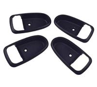 QASULER Car Interior Door Handle/Cover Left/Right Side, for Elantra, 2001-2006 826112D000 826212D000 826102D000 826202D000 Exterior Door Handle Trim(Black Cover Bezel 4pcs)