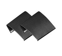 QASULER Car Interior Modeling Carbon Fiber Center Control Panel Carbon Decoration Modification Parts 2Pcs, for MINI, ONE Cooper F55 F56F57 Car Air Vent Decoration