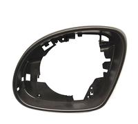 QASULER Car Left Right Side Wing Mirror Frame Holder, for VW, for Tiguan, for Sharan, for Skoda, for Yeti, Rear View Mirror Housing Frame Trim Accessories Rear View Mirror Frame(Black-Left)