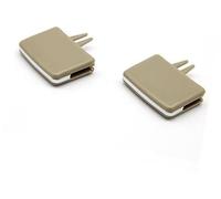 QASULER Car Rear AC Air Vent Grille Clip Slider Repair Kit, for Mercedes, for Benz, W204 C X204 GLK W212 W207 E Class 2007-2015 204830035490511 Car Air Vent Clip(BLACK Rear Beige 2pcs)