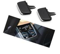 QASULER Car Rear Air Conditioning AC Vent Grille Outlet Slider Tab Clip, for VOLVO, V90 S90 2016 2017 2018 2019 2020 2021-2024 Air Vent Clip(BLACK Rear 2PCS)