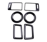QASULER Car Side Dashboard Air Vent Outlet Speaker Audio Cover Trim, for Accord, 2013-2017 Carbon Fiber Style Stainless Steel Car Air Vent Decoration