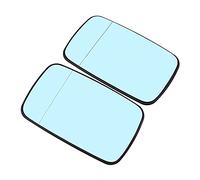 QASULER Car Side Mirror Rear View Mirrors, for BMW, E46 4 Door 1998/1999/2000/2001/2002-2006 Heating Blue Glass Yard Machinery Fuel Cover(1 Pair)