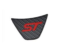 QASULER Car Steering Wheel Covers Trim Sticker Car Refit Accessories, for Ford, for Fiesta MK7 2009-2017 Ecosport 2012-2017 Steering Wheel Sticker(Carbon fibre red)