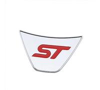 QASULER Car Steering Wheel Covers Trim Sticker Car Refit Accessories, for Ford, for Fiesta MK7 2009-2017 Ecosport 2012-2017 Steering Wheel Sticker(ABS red)