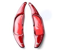 QASULER Car Steering Wheel Shift Gear BPC Paddle, for Benz, AMG A45 C63 E63 S65 CLA45 CLS63 GLC GLS63 W176 W205 S205 W213 S213 W222 Car Rear Spoiler Side Wing Cover(Red)