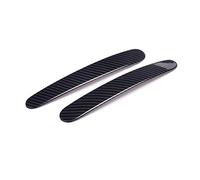 QASULER Car Styling Carbon Fiber Style Stainless Steel Decoration Modified Accessories, for Smart, 453 Fortwo Forfour 2015-2020 Car Air Vent Decoration(Outside handle)