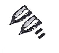 QASULER Car Styling Carbon Fiber Style Stainless Steel Decoration Modified Accessories, for Smart, 453 Fortwo Forfour 2015-2020 Car Air Vent Decoration(Outsidedoorbowl ABS)
